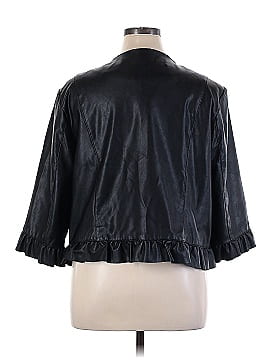 Roz & Ali Faux Leather Jacket (view 2)