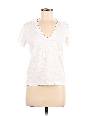 Brandy Melville Solid White Long Sleeve Button-Down Shirt One Size - 44%  off