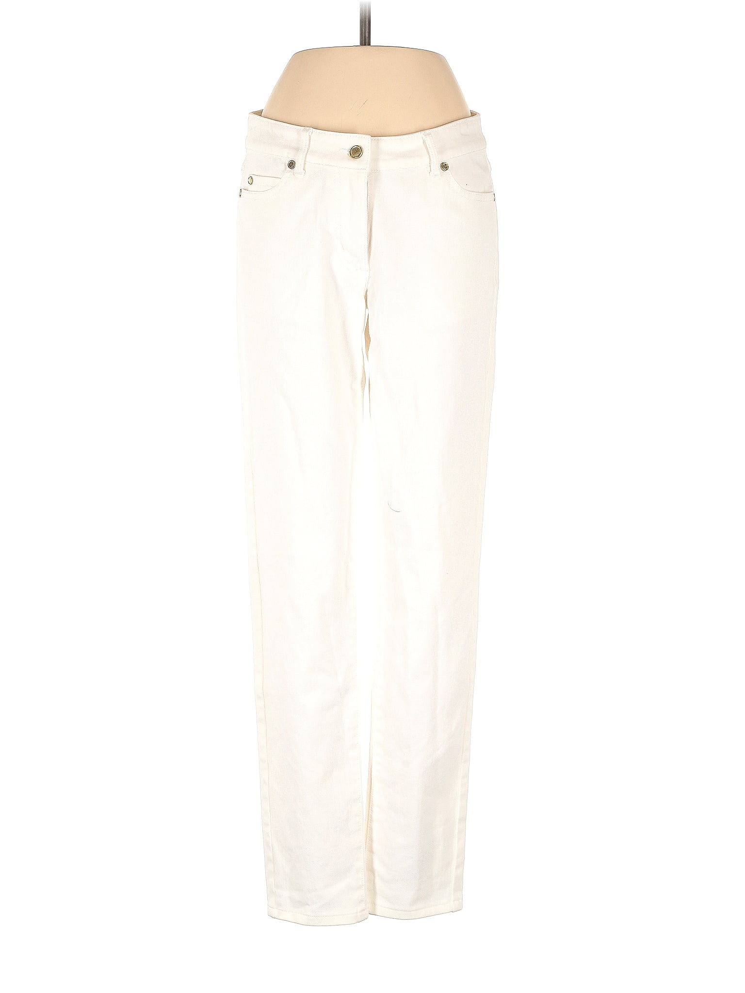 J. McLaughlin Solid Ivory Jeans Size 0 77 off ThredUp