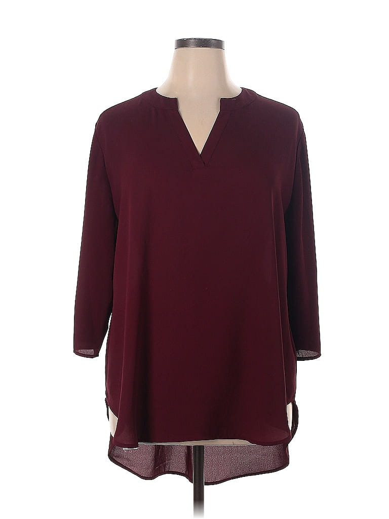 Blouse Supre Manches Longues Bordeaux – Taille L (US 10) – Neuve Avec étiquettes
