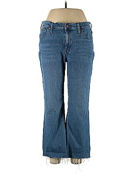 Madewell Kick Out Crop Jeans in Cherryville Wash: Raw-Hem Edition (view 1)