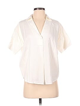 Madewell Courier Button-Back Shirt in Pure White (view 1)