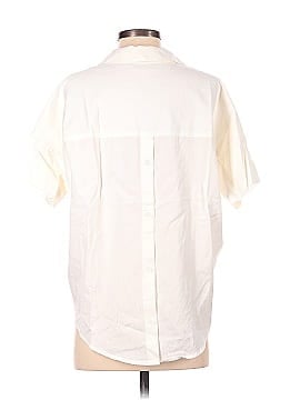 Madewell Courier Button-Back Shirt in Pure White (view 2)