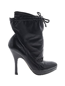 Prada Leather Drawstring Ankle Boots (view 1)