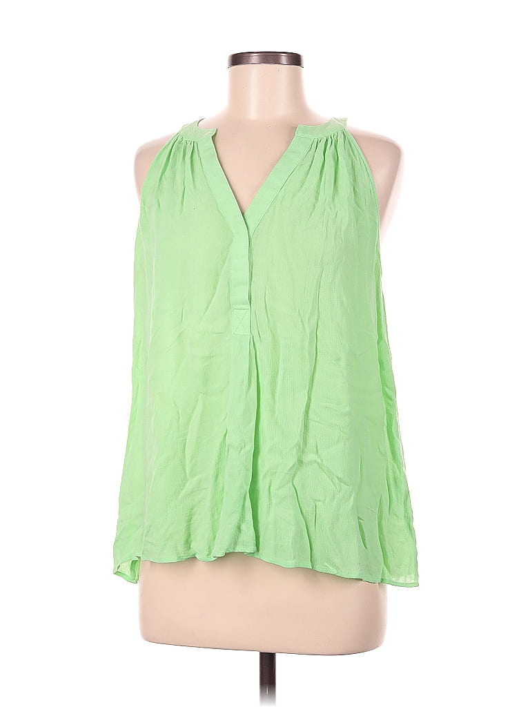 Lilly Pulitzer 100 Rayon Green Sleeveless Blouse Size M 71 Off