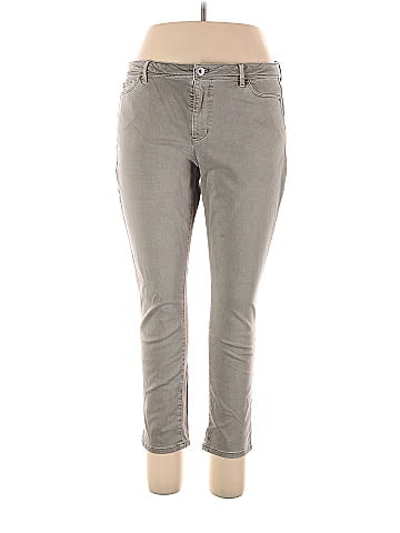 J.Jill Solid Gray Jeans Size 14 (Petite) - 68% off