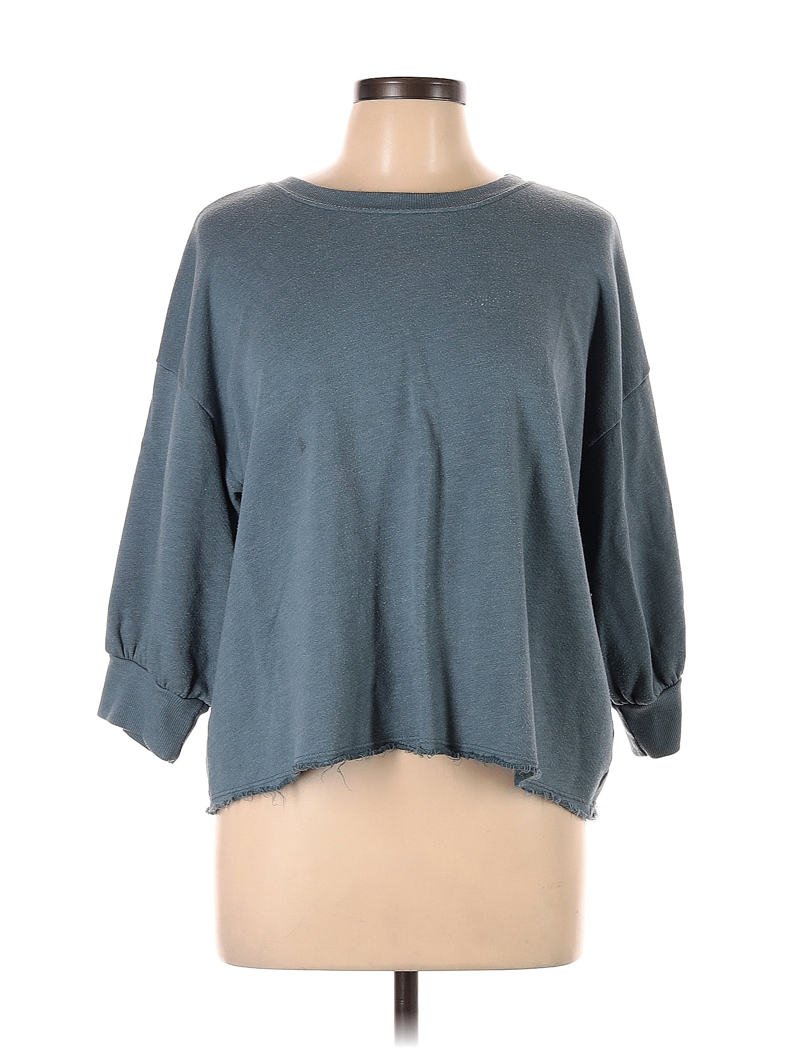 Michael Stars Blue Sweatshirt Size L - 77% off | ThredUp