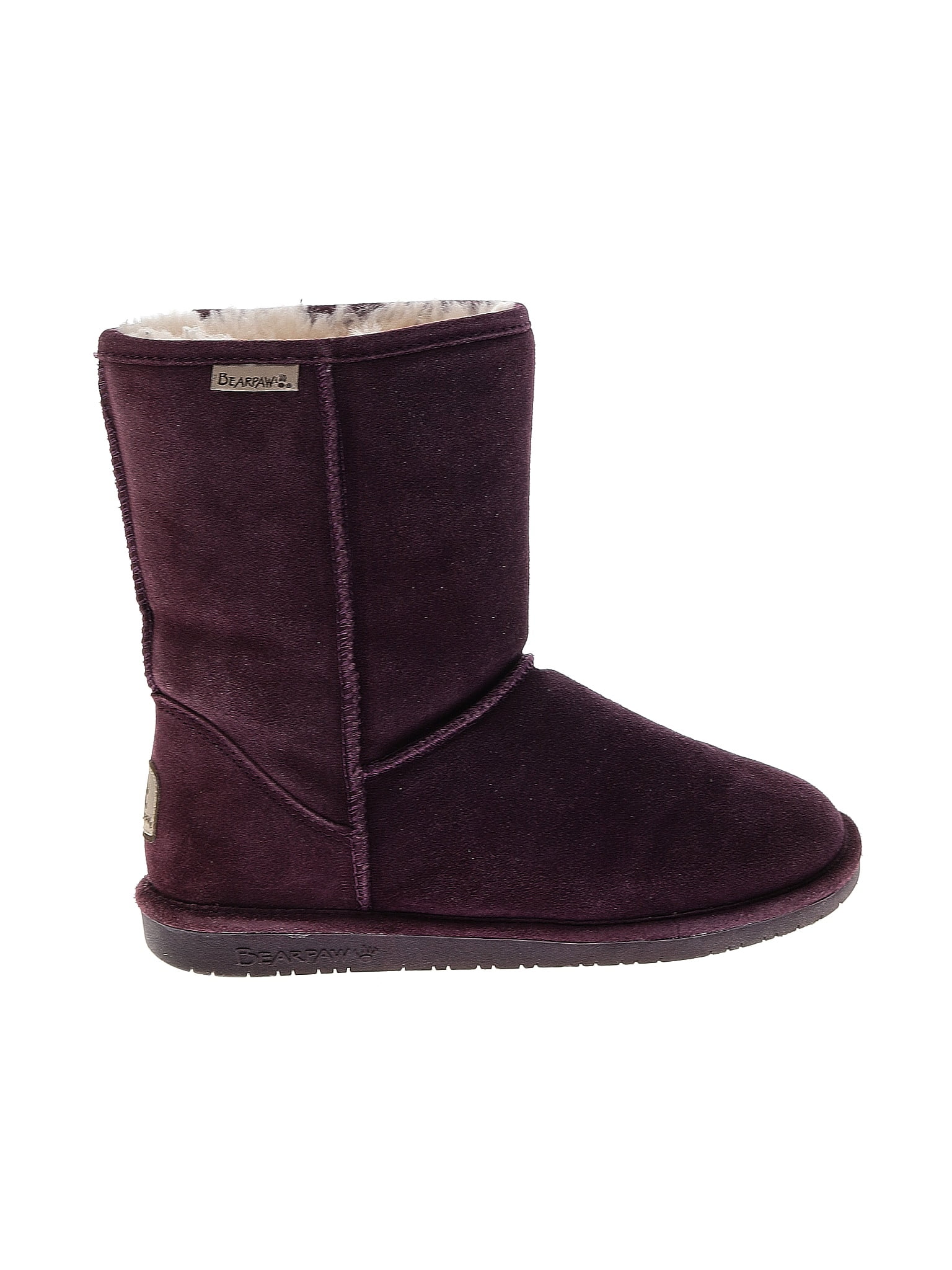 maroon bearpaw boots