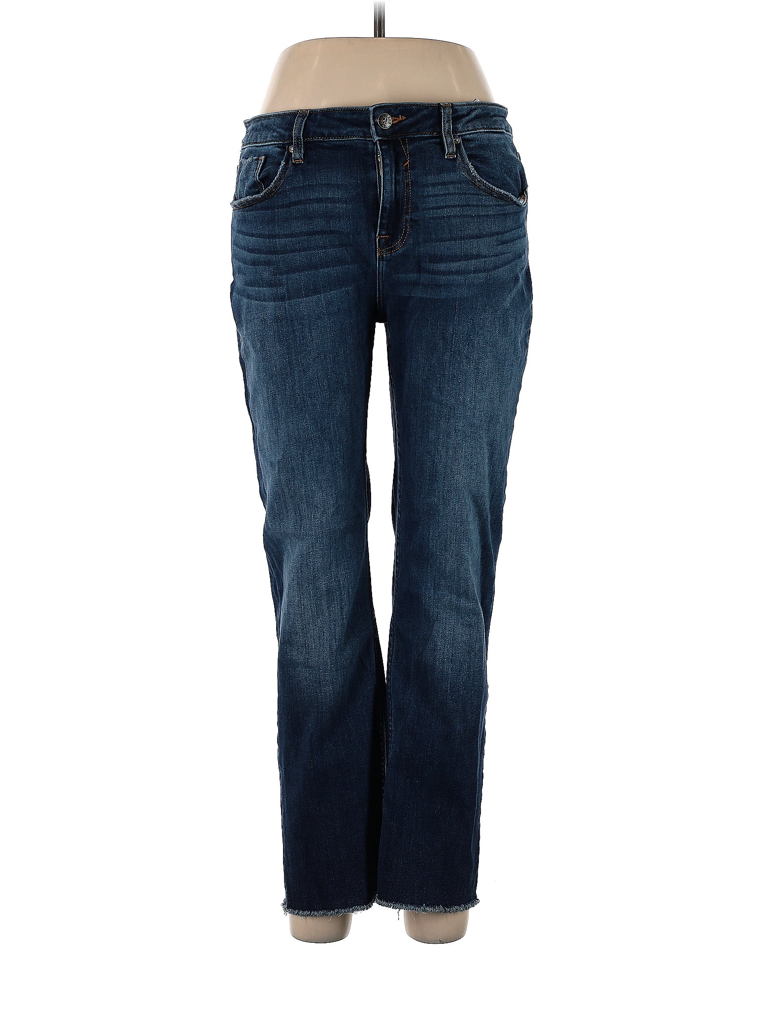 Vigoss Solid Blue Jeans 32 Waist - 68% off | ThredUp