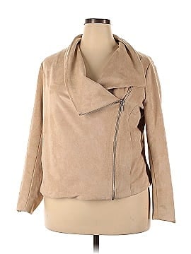 H By Halston Faux Leather Jacket (view 1)
