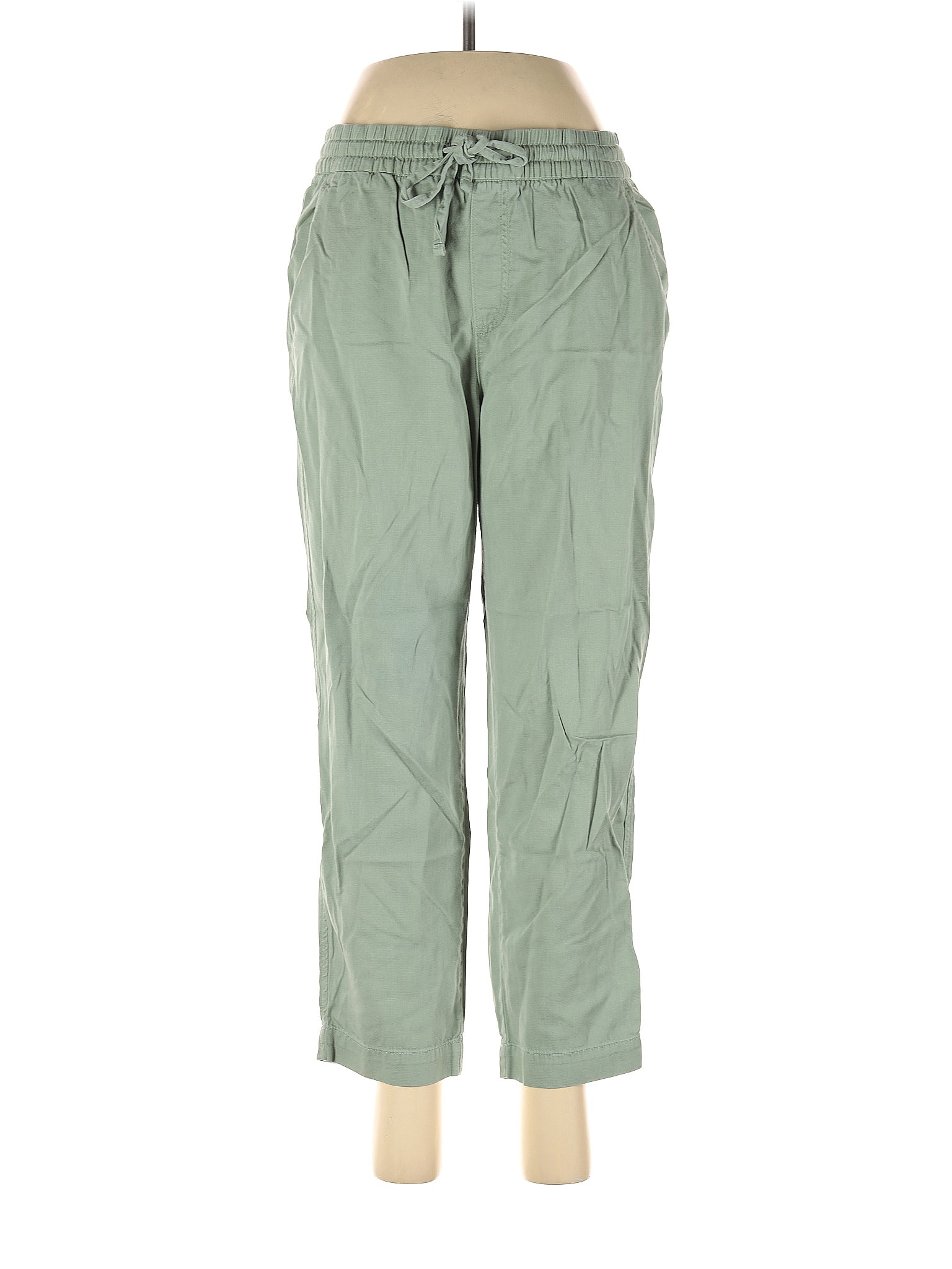 Gap Solid Green Casual Pants Size M - 72% off