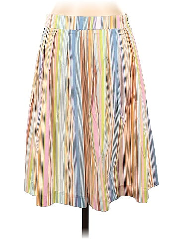 Trina Turk Stripes Multi Color Yellow Casual Skirt Size 4 - 80% off