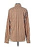 Ben Sherman Checkered-gingham Plaid Brown Long Sleeve Button-Down Shirt Size 2 - photo 2