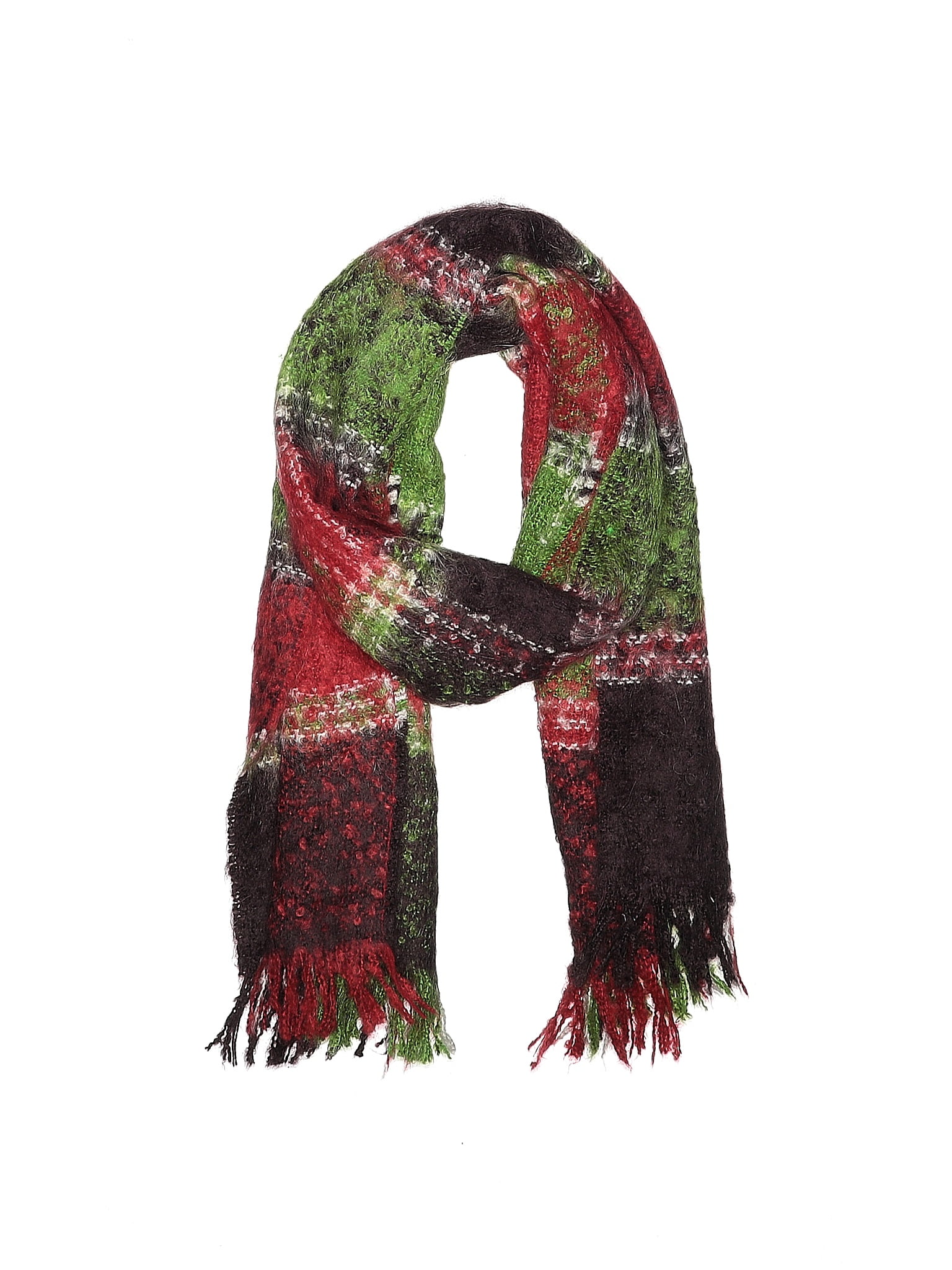Jacques D'Albry Tweed Burgundy Scarf One Size - 81% off | ThredUp