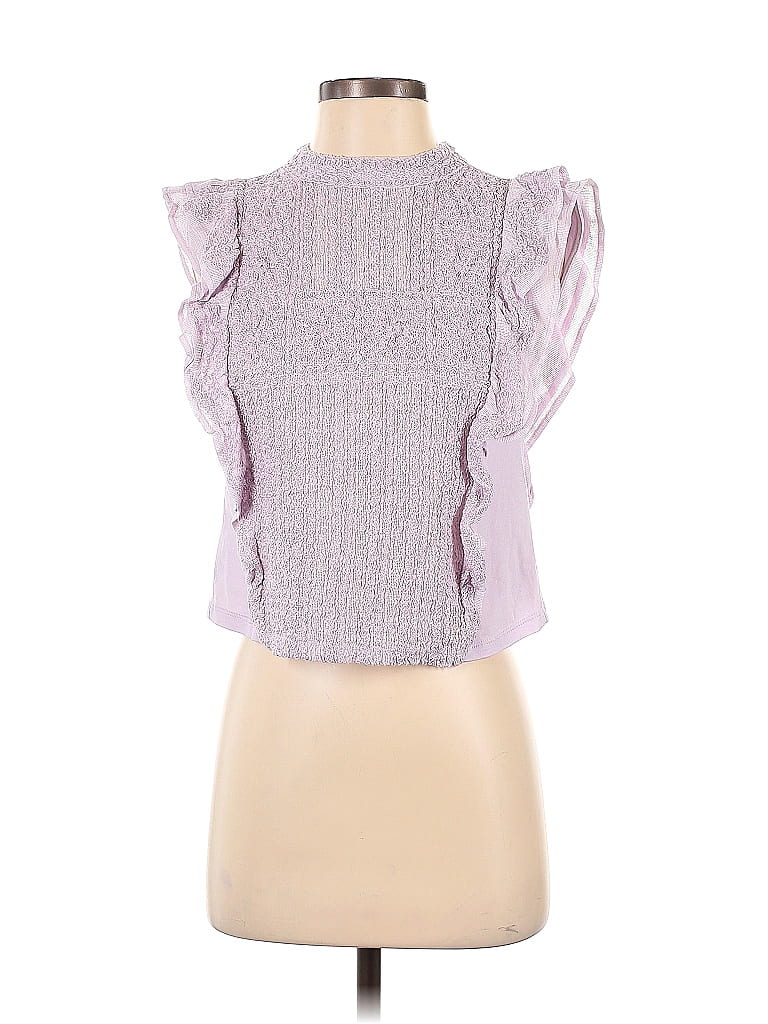 MNG 100% Polyester Purple Sleeveless Blouse Size S - photo 1