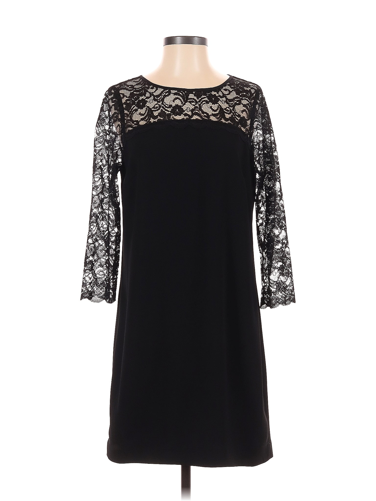 Ivanka Trump 100% Polyester Solid Black Cocktail Dress Size 4 - 80% off ...