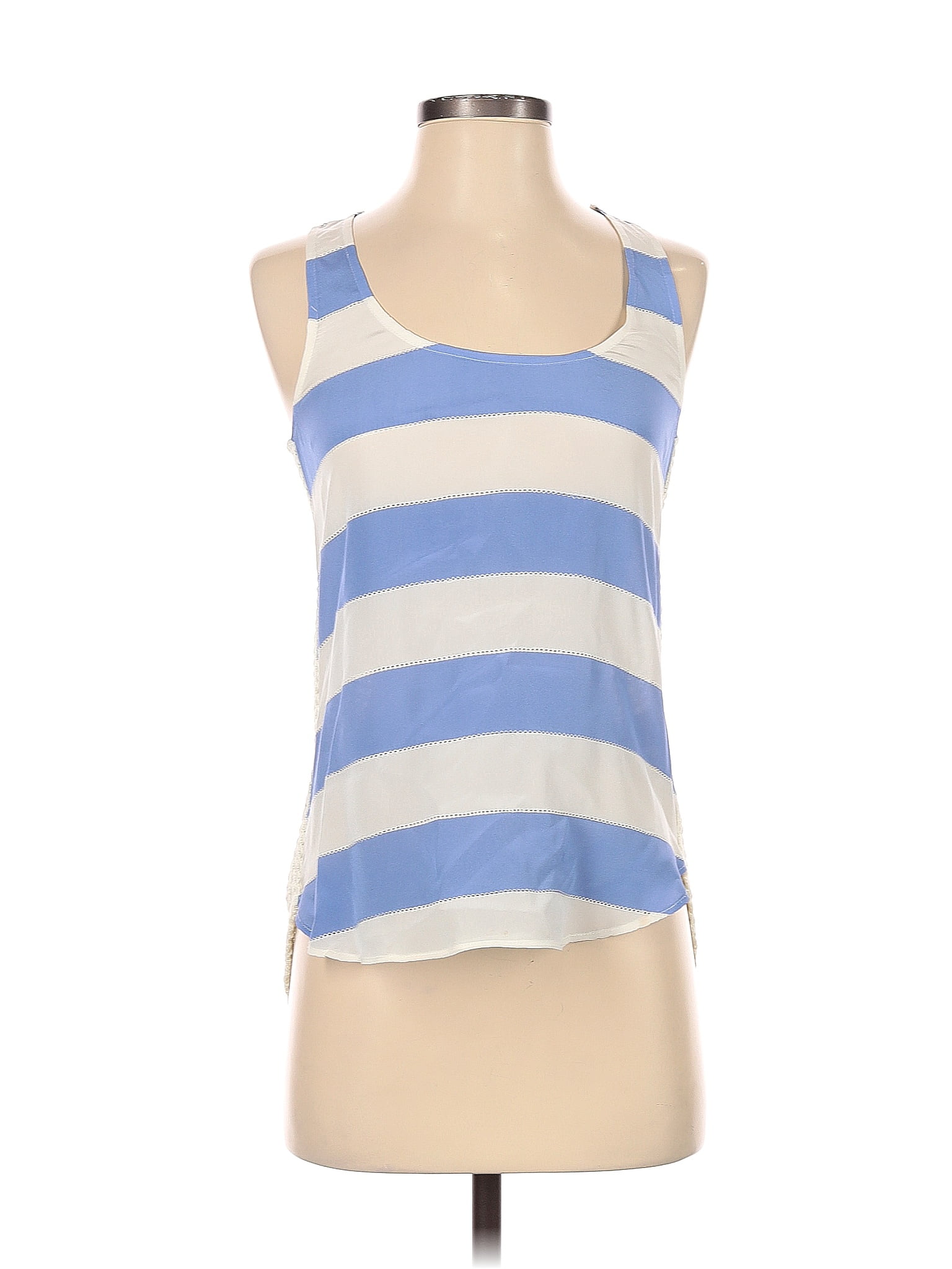 Ella Moss Color Block Stripes Blue Sleeveless Top Size XS - 79% off