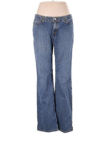 Lucky Brand 100% Cotton Solid Blue Jeans Size 16 - 68% off