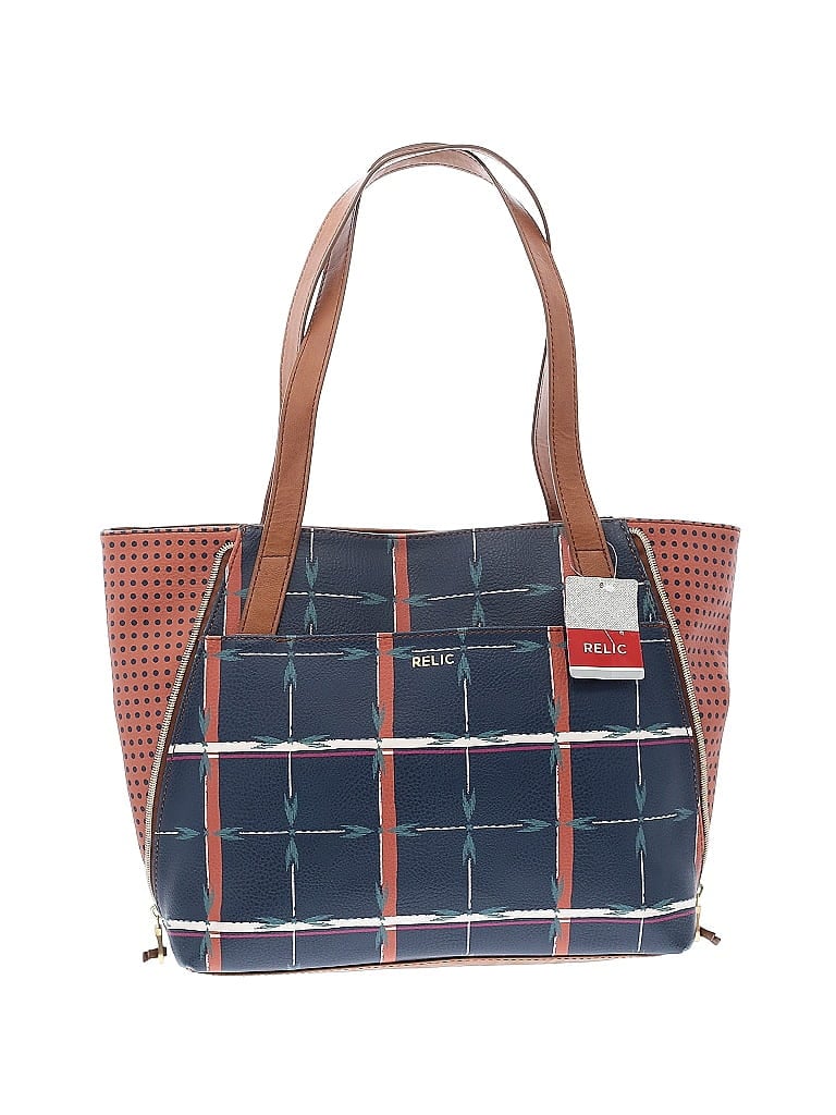 Relic Grid Navy Blue Tote One Size - 50% off | ThredUp