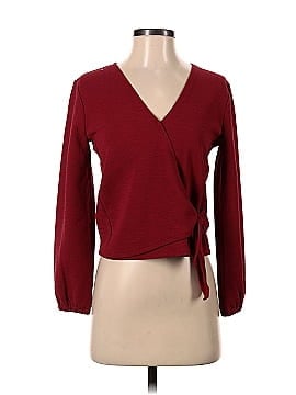 Madewell Texture &amp; Thread Crepe Wrap Top (view 1)