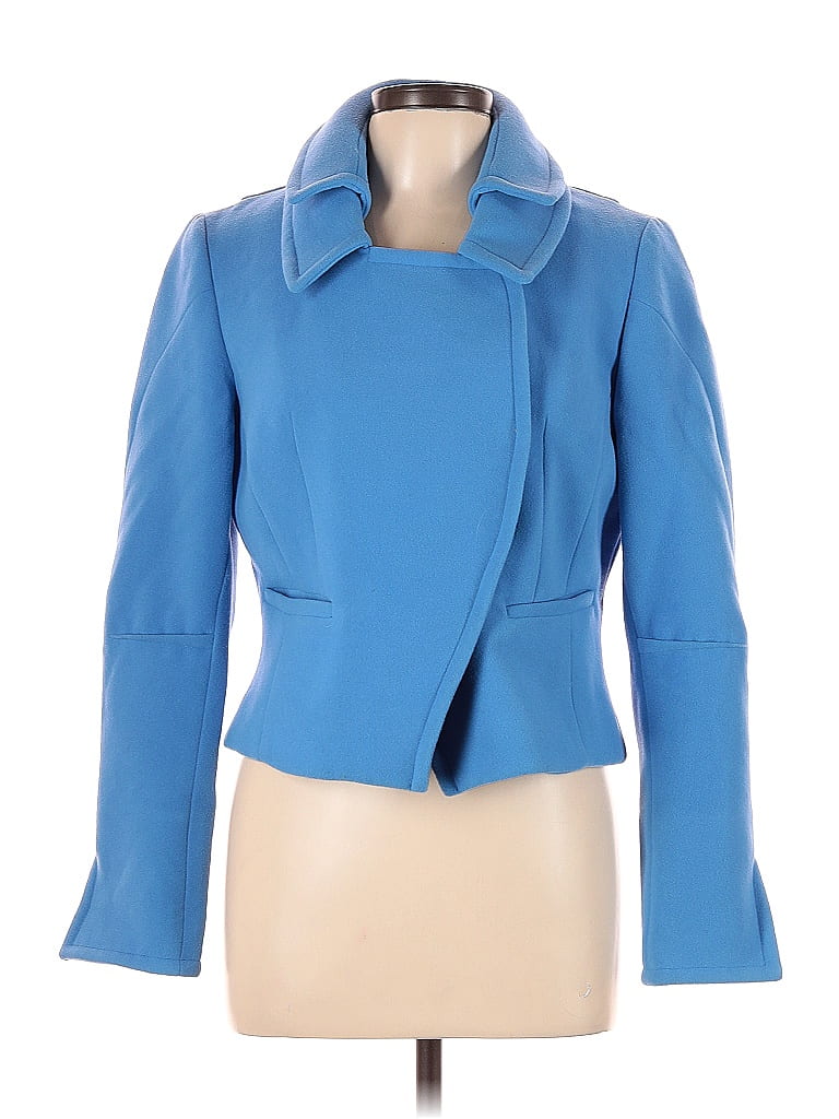 Etcetera Solid Blue Coat Size 10 - 82% off | ThredUp