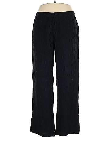 Soft Surroundings 100% Cotton Black Casual Pants Size XL (Tall) - 68% off