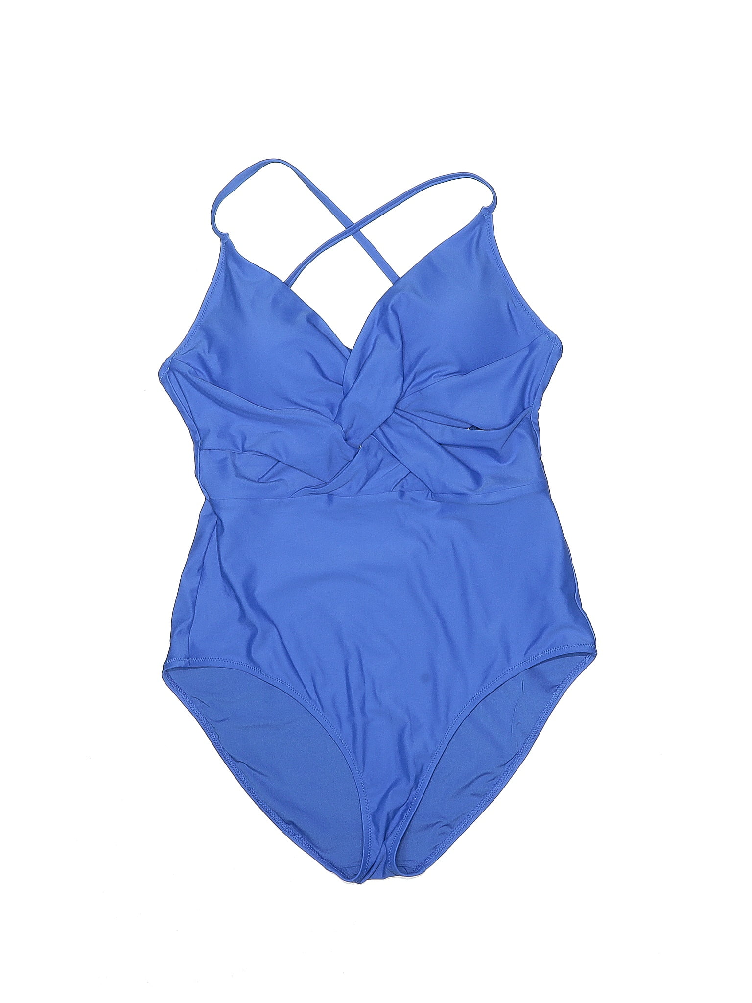 Aerie Solid Blue One Piece Swimsuit Size L 52 Off Thredup 8448