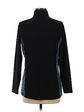 Vogo Athletica Womens Long Sleeve Athletic Jacket Black / White Size L