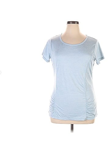 GAIAM Solid Blue Active T-Shirt Size XL - 47% off