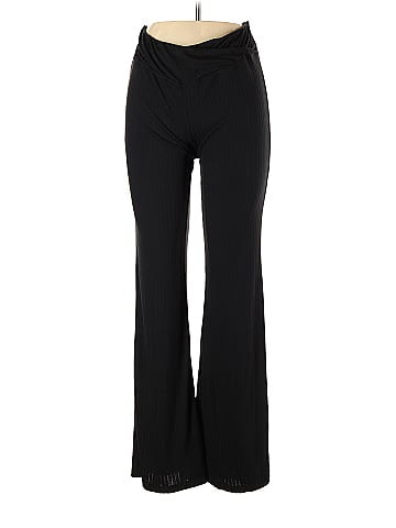 Fashion Nova Solid Black Yoga Pants Size L - 47% off