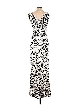 Dolce & Gabbana Animal Print Silk Maxi Cocktail Dress (view 2)