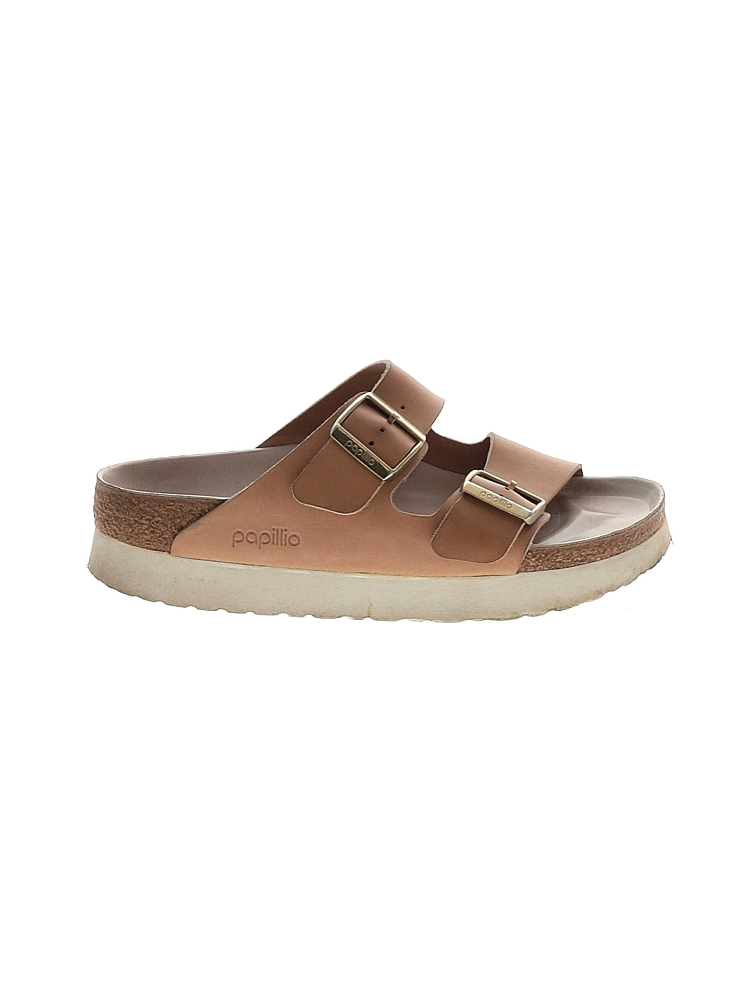 Papillio by Birkenstock Solid Brown Tan Sandals Size 38 (EU) - 86