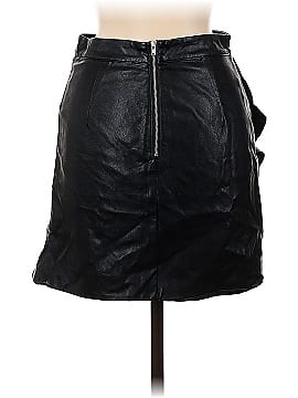 Majorelle Faux Leather Skirt (view 2)