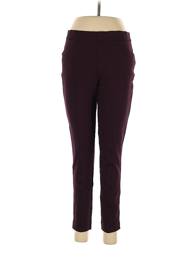 Pre-owned Anne Klein Active Pants In Burgundy
