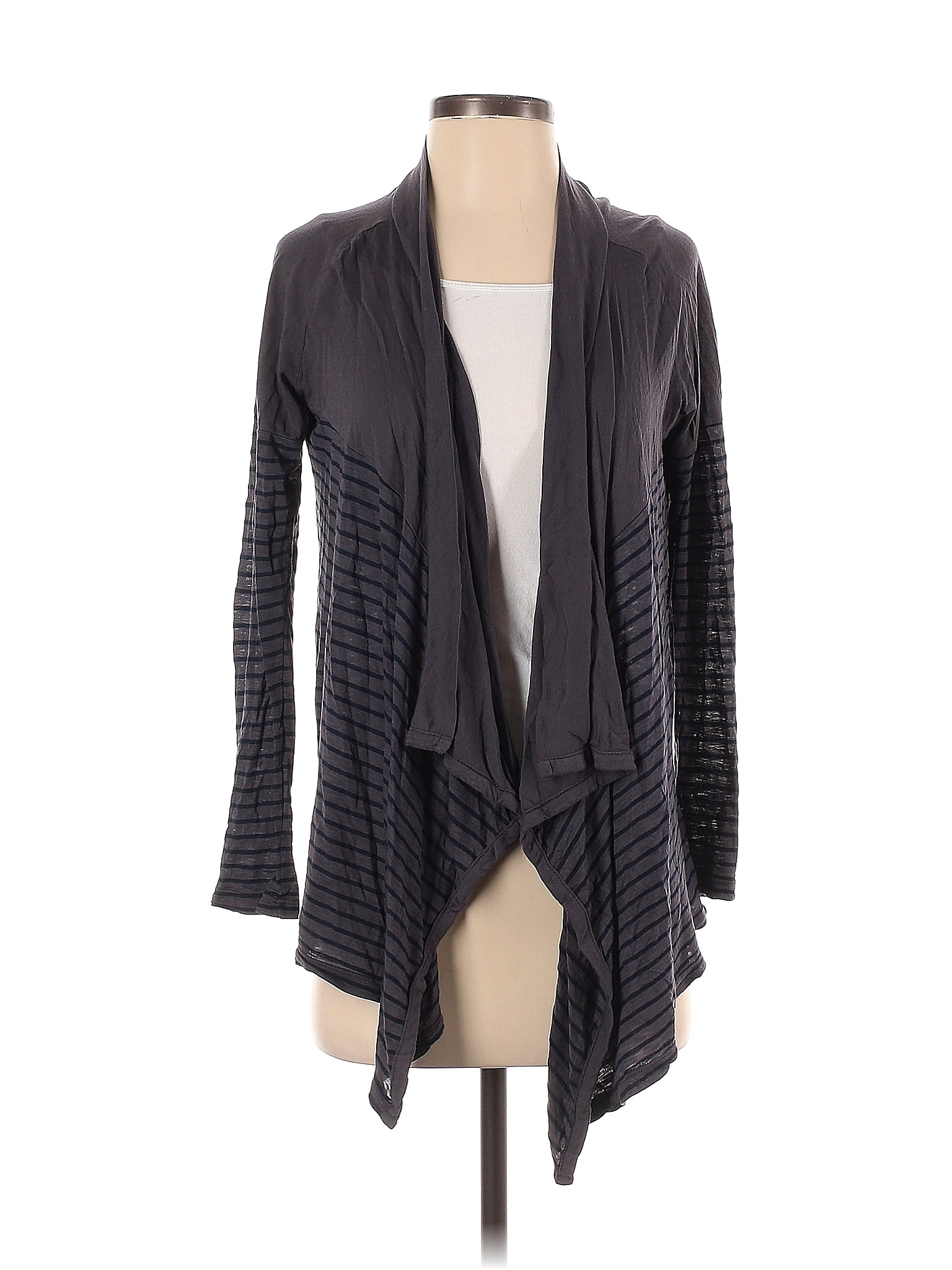Splendid Cardigan Splendid Color Block Stripes Gray Cardigan Size S - 75% off | ThredUp