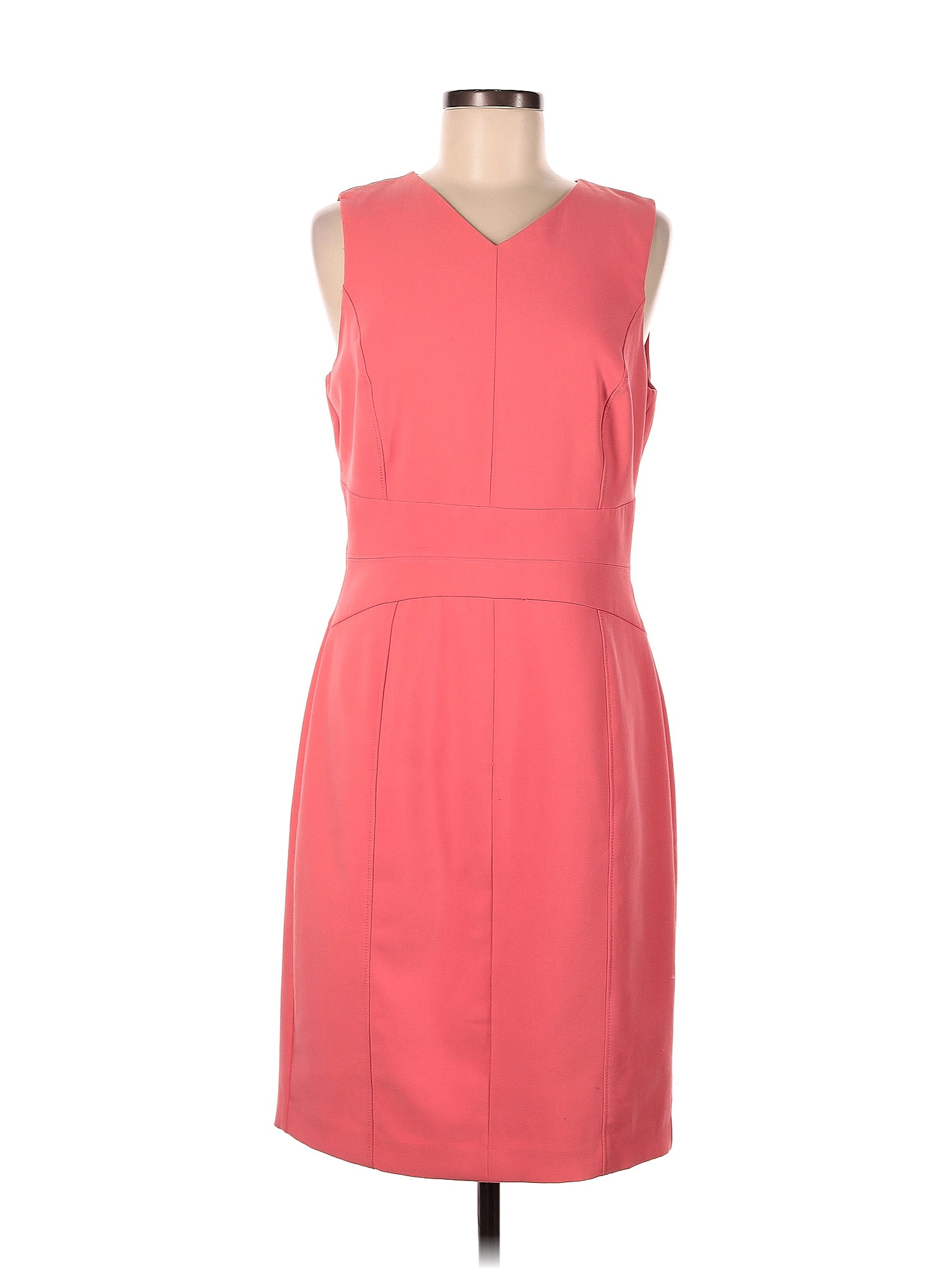 White House Black Market Solid Pink Casual Dress Size 10 - 69% off ...