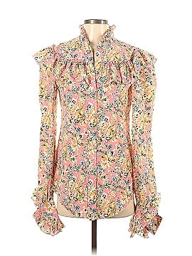 The Vampire's Wife Frillseeker Silk Floral Blouse (view 1)