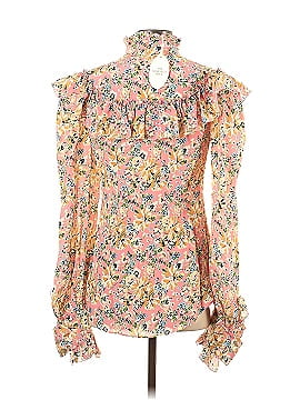The Vampire's Wife Frillseeker Silk Floral Blouse (view 2)