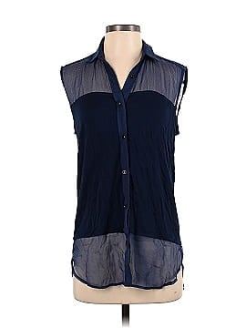 Laugh Cry Repeat Sleeveless Silk Top (view 1)