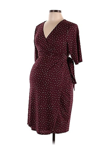 Maurices hot sale burgundy dress