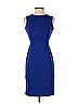 Calvin Klein Solid Blue Casual Dress Size 2 (Petite) - photo 1