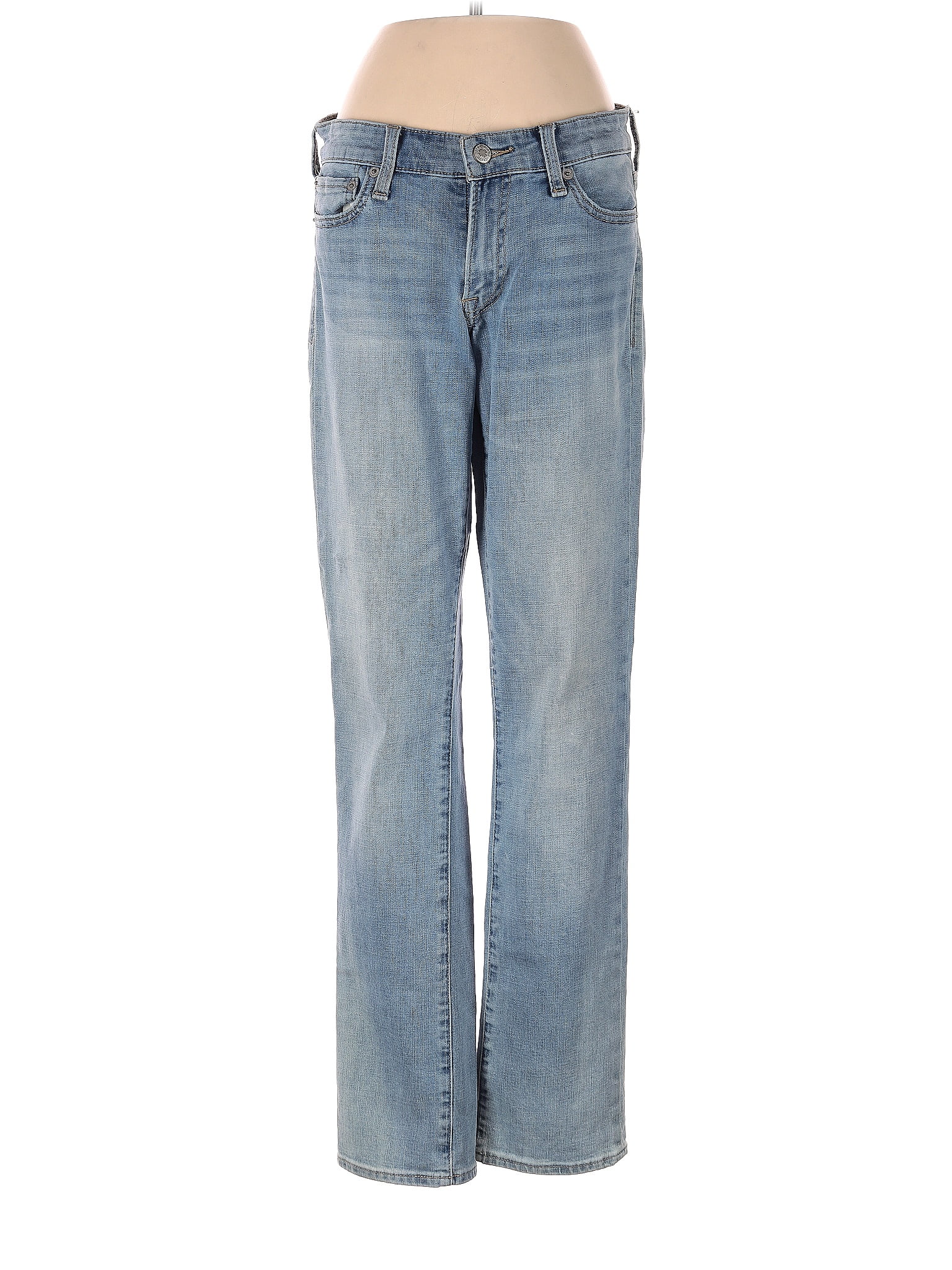 Lucky Brand Solid Blue Jeans Size 2 73 off ThredUp