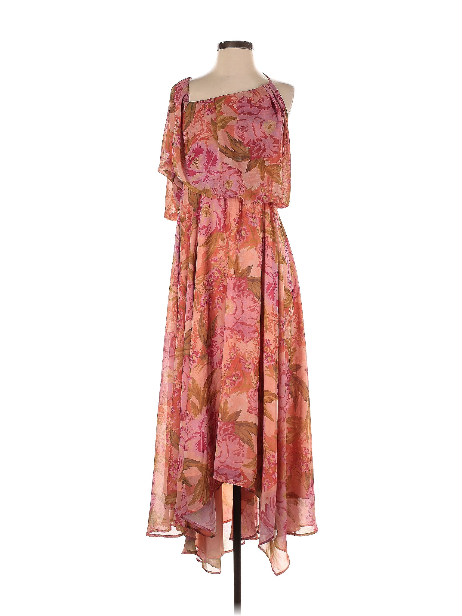 Show Me Your Mumu 100% Polyester Floral Multi Color Pink Cocktail Dress ...