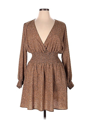 Shein Brown Casual Dress Size XL - 65% off