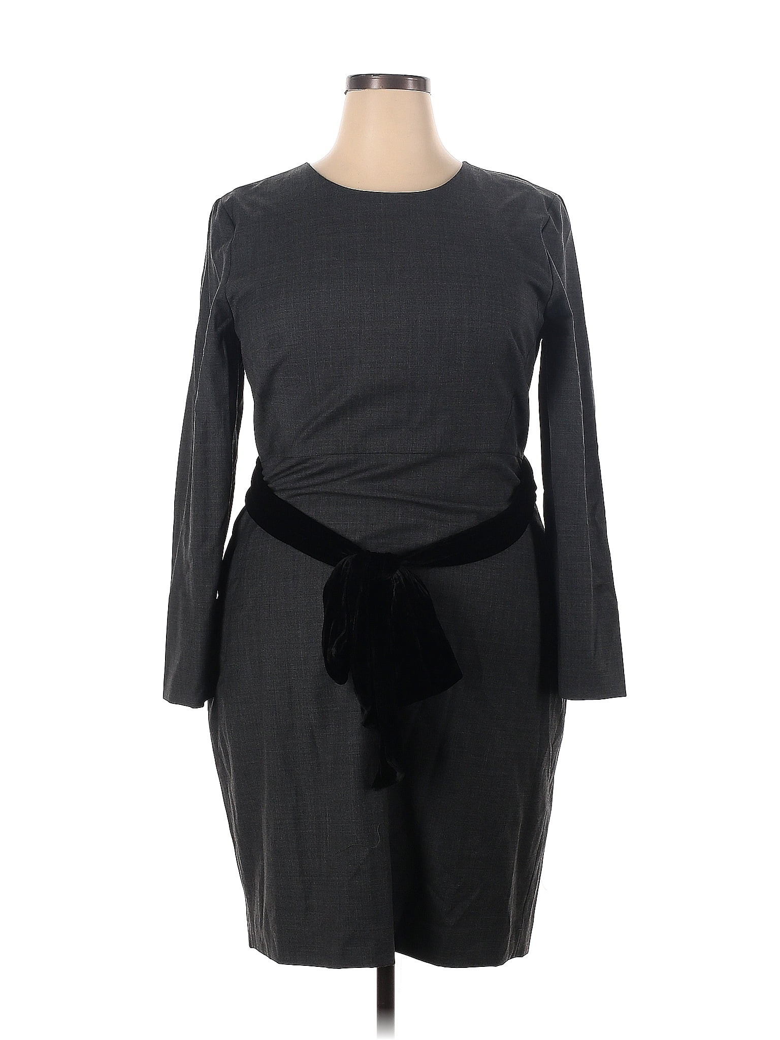 J.Crew Gray Casual Dress Size 18 (Plus) 77 off ThredUp