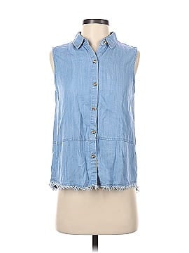 Thread and Supply Sleeveless Button-Down Shirt (view 1)