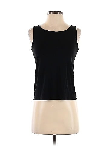 Eileen Fisher 100% Silk Black Sleeveless Silk Top Size S (Petite) - 75% off