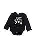 Unbranded Graphic Black Long Sleeve Onesie Size 3-6 mo - photo 1