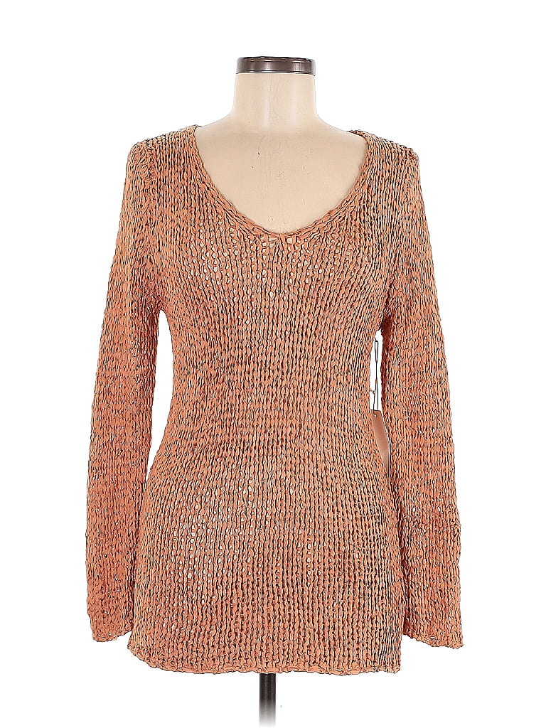 Dreamers Marled Tweed Orange Pullover Sweater Size Med - Lg - photo 1