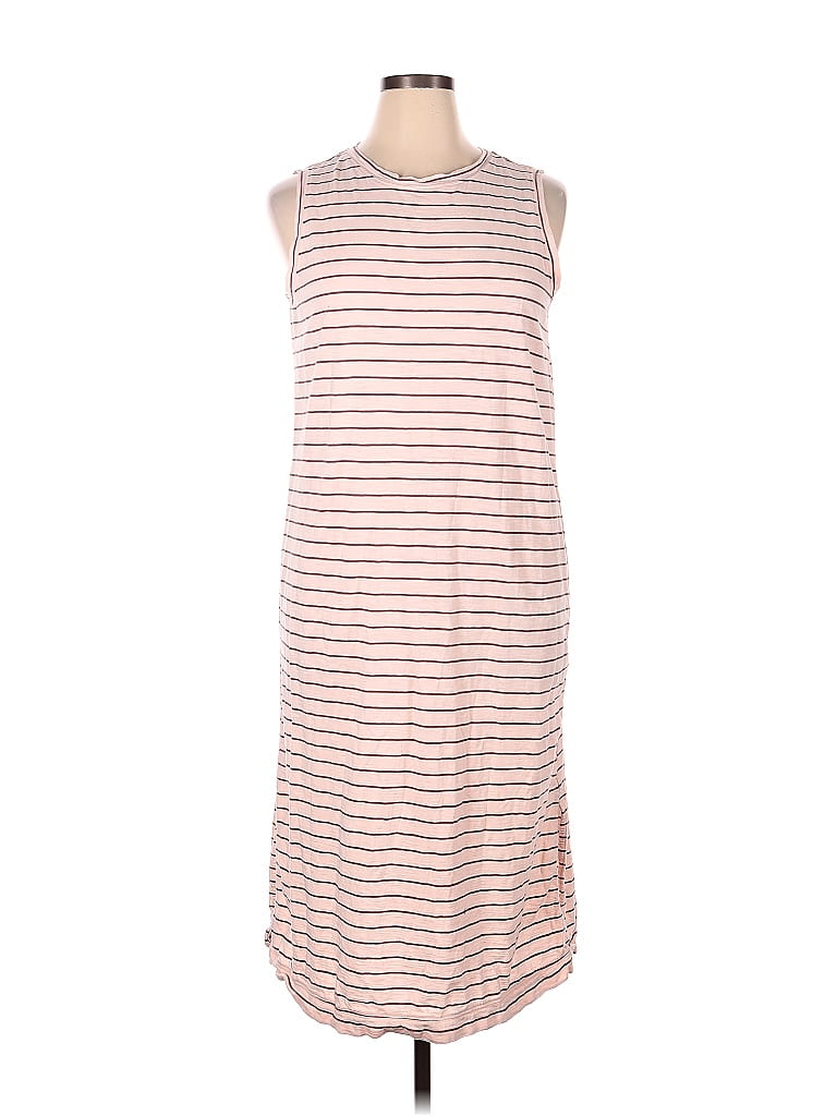 Old Navy 100% Cotton Stripes Pink Casual Dress Size XL - photo 1